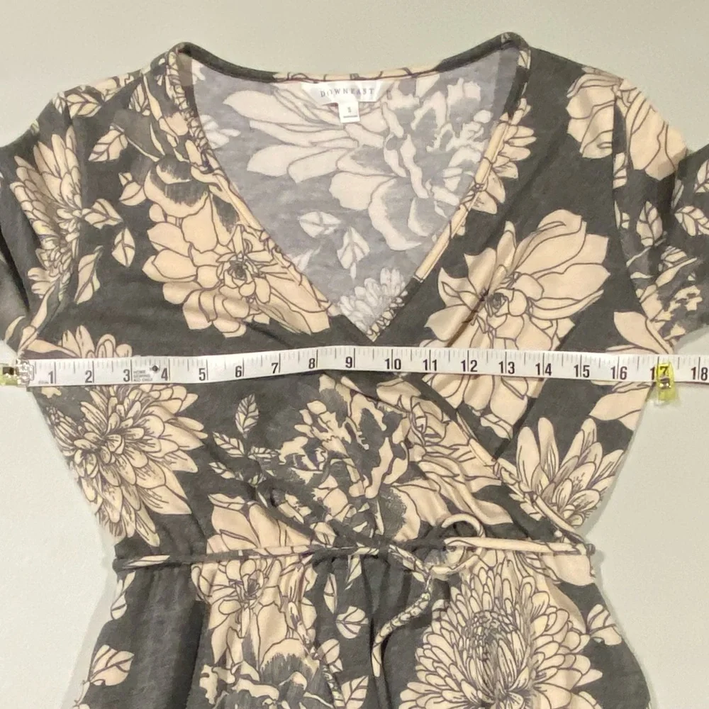 DownEast Floral Faux-Wrap Maxi Dress, size S - Picture 5 of 10